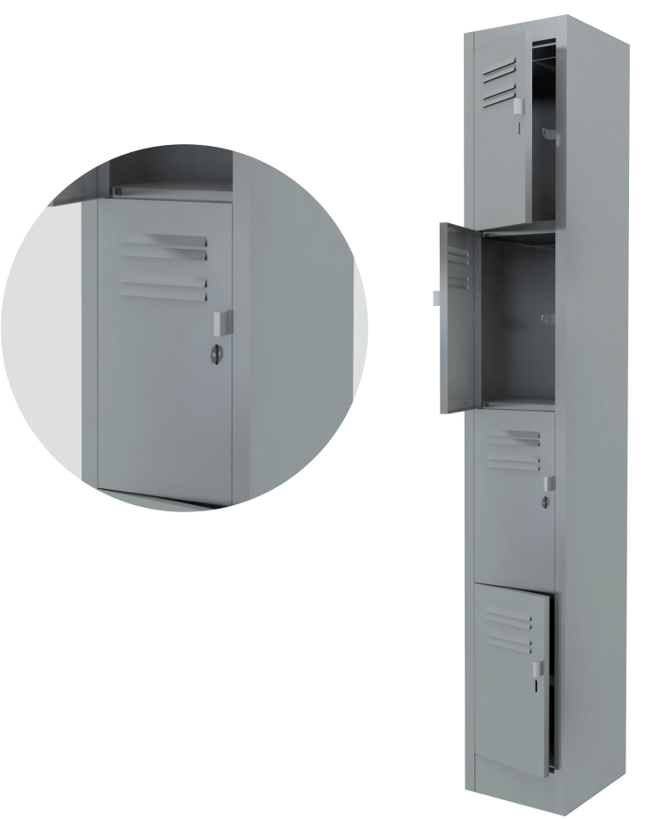 Locker con porta candado