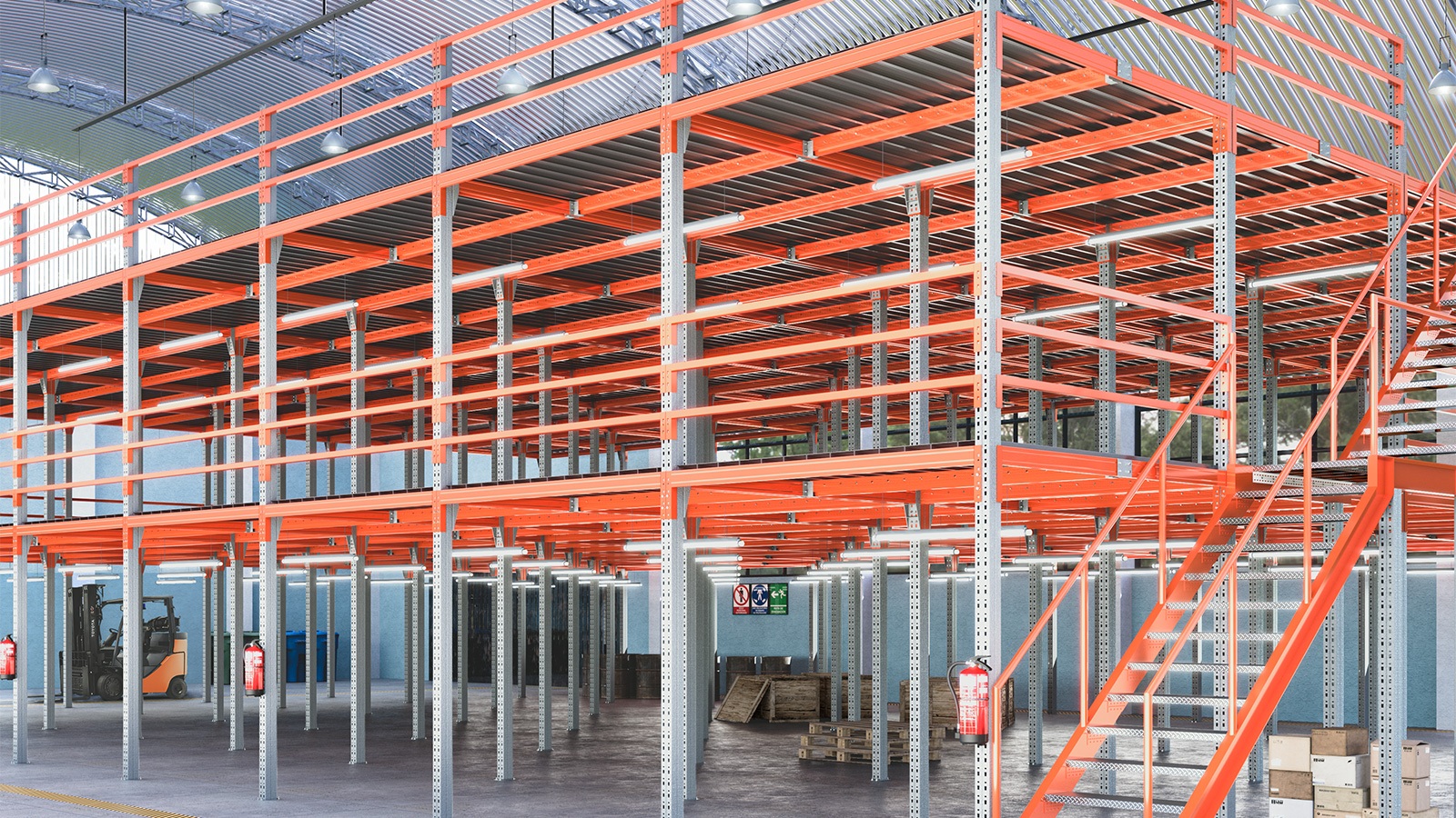 Sistema Mezzanine Industrial HJ